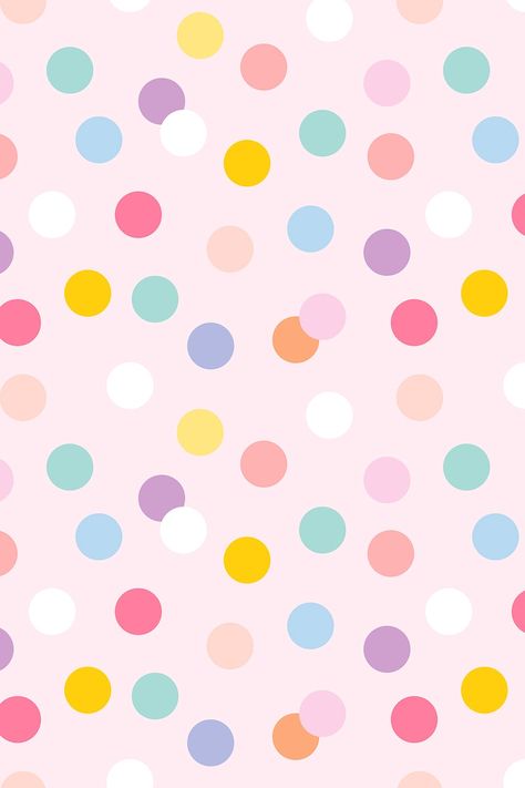 Cute background with polka dot pattern | free image by rawpixel.com / Aum Polka Dots Background Wallpapers, Dots Background Wallpapers, Pastel Polka Dot Background, Dotted Pattern Design, Polka Dot Wallpaper Iphone, Colorful Backgrounds Patterns, Pink Dots Wallpaper, Wallpaper Dots, Dot Pattern Design