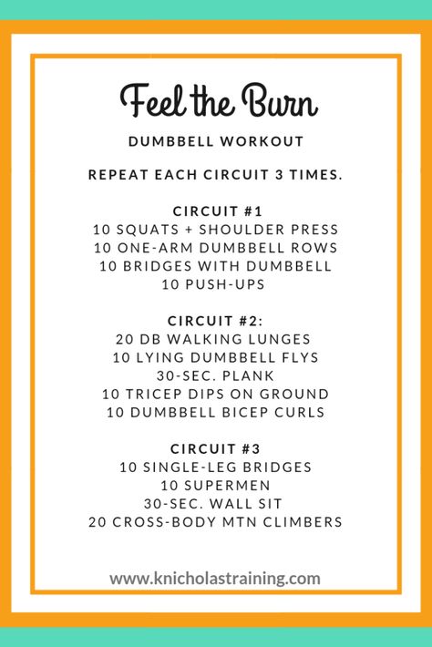 Db Workout, Resistance Training Workouts, Circuit Workout, At Home Workout Plan, Crossfit Workouts, Resistance Training, Weekly Workout, Total Body Workout, Dumbbell Workout