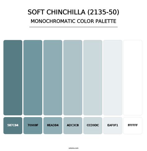 Soft Chinchilla (2135-50) - Monochromatic Color Palette Monochrome Colour Palette, Ui Color, Monochrome Color Palette, Monochromatic Color Palette, Church Office, Opposite Colors, Monochromatic Palette, Monochromatic Color Scheme, Color Picker