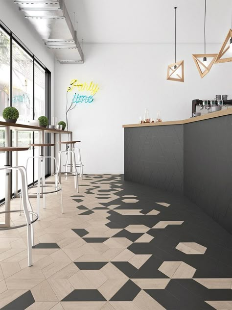 wow 60 gallery — Statements Tile Tile To Wood Transition, Floor Transitions, Floor Pattern Design, Transition Flooring, Statement Tiles, Modern Bathroom Tile, Floor Pattern, Floor Tile Design, Tile Flooring