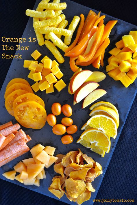 What are you going to eat when Orange is the New Black Season 3 premiers on Netflix? Orange is the New Snack #StreamTeam Orange Party Snacks, Orange Themed Snacks, Orange Snack Board, Color Party Orange Food, Orange Theme Party Food, Orange Color Appetizers, Orange Color Party Food, Orange Party Food Snacks Ideas, Orange Color Food Ideas