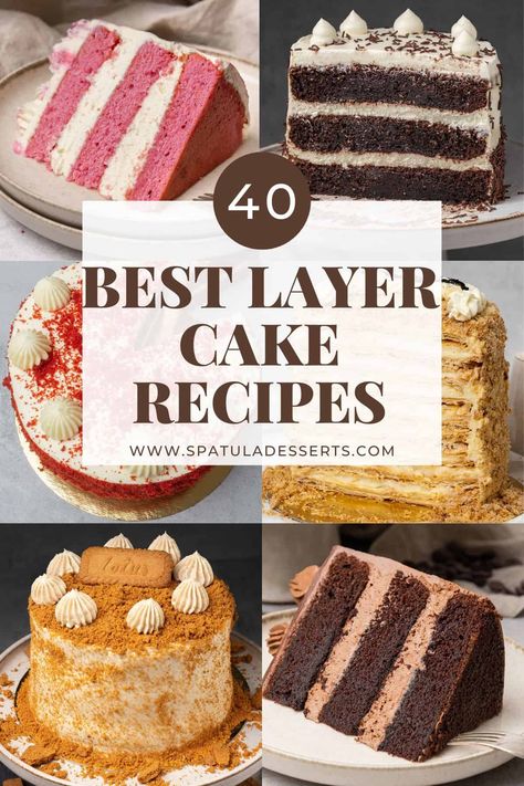 Stacking Cake Recipe, Cakes Flavour Ideas, Celebration Cake Recipes, Different Cake Flavors List, 3 Layer Cake Recipes, Stackable Cake Recipe, Cake Slices Ideas, New Cake Flavors, Cookies And Cream Layer Cake