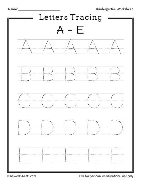 Free #preschool, #kindergarten worksheet for letters tracing a-e (uppercase). Download writing English printable. Letter Work Preschool, Abcd Worksheet Tracing, Abcd Worksheet For Kids, A-z Worksheet, Alphabet Tracing Worksheets Preschool, Tracing Letters Preschool, Letter Tracing Printables, Alphabet Writing Worksheets, Trace Letters