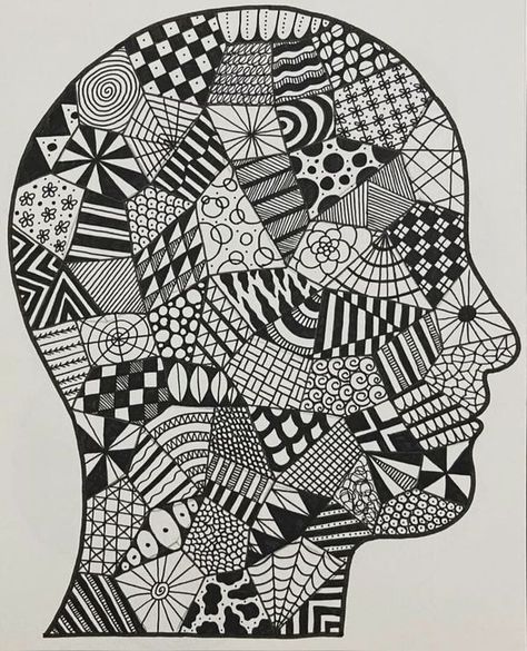 Its very beautiful ❤✨Its very... - Drawing Techniques Sharpie Doodles, Zen Doodle Patterns, Pen Pattern, Zen Doodle Art, Meaningful Drawings, Easy Canvas Art, Easy Doodle Art, Doodles Zentangles, Cute Doodles Drawings