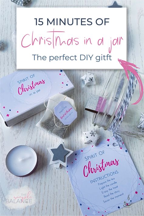 Looking for small, yet thoughtful DIY gift ideas for Christmas? Then you’ll love my 15 Minutes of Christmas in a jar! It’s budget-friendly and easy to make, with tons of ways to personalize your gift in a jar. And best of all: You’re giving someone 15 minutes of Christmas peace. Christmas Jar Gifts Ideas, Diy Gift Ideas For Christmas, Christmas In A Jar, Christmas Jar Gifts, Gift In A Jar, Christmas Peace, Gift Ideas For Christmas, Christmas Preparation, Handmade Christmas Crafts