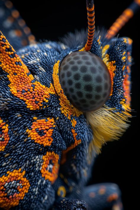 Discover and download free images Intricate Beauty: Extreme Close-Up of a Butterfly’s Eye and #Scales https://aifusionart.com/intricate-beauty-extreme-close-up-of-a-butterflys-eye-and-scales/?utm_source=facebook&utm_medium=social&utm_campaign=ReviveOldPost Close Up Bug Photography, Bug Close Ups, Insects Up Close, Insects Close Up, Butterfly Close Up, Macro Insects, Animal Close Up, Insect Eyes, Close Up Art