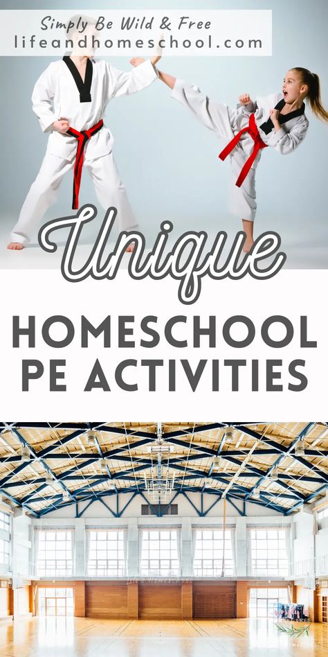 Unique away from home homeschool PE activities! Think-outside-the box with by using competitive kid sports and physical education ideas with this fun list of the best homeschool PE ideas for your homeschool PE class! Home School Physical Education, 1st Grade Physical Education Activities, Homeschool Pe Curriculum, Homeschool Gym Class Ideas, Pe Homeschool, Homeschool Pe Ideas, Homeschool Physical Education, Gym Class Ideas, Morning Basket Homeschool