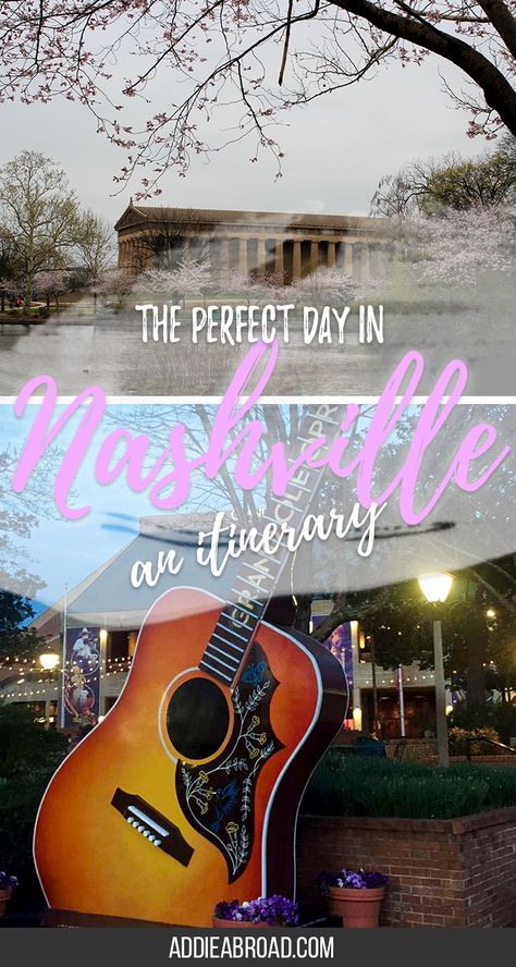 Nashville deserves more than one day, but sometimes you only have a little bit of time to dedicate to a place. So want to know what to do with only one day in Nashville? Here you go! Day In Nashville, Us Honeymoon Destinations, Nashville City, Nashville Trip, Solo Trip, Winter Destinations, Us Road Trip, Vacation Usa, Travel Articles