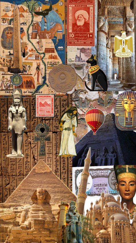 Egypt throughout the ages, the ancient Egyptian civilisation, some of the modern Islamic civilisation and others. Egyptian Culture Art, Egypt Aesthetic Modern, Cleopatra Poster Project, Omani Culture Aesthetic, Ancient Egypt Art Projects, Ancient Egyptian Culture, Egypt Mood Board, Old Egypt Art, Old Egypt Aesthetic