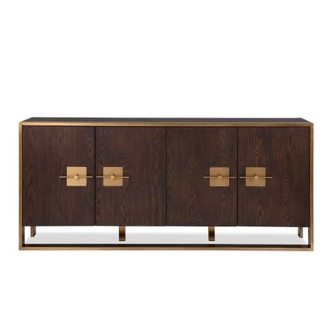 Every single room has a storage need, where a contemporary cabinet or modern buffets can certainly be fitted. #buffetsandcabinets #designinspiration #celebratedesign #interiordesign #designlovers #designbook #furnituredesign #luxuxryfurniture #interiordesigninspiration Sideboard Gold, Contemporary Cabinet, Sideboard Modern, Art Nouveau Furniture, Modern Buffet, Sideboard Table, Contemporary Cabinets, Side Board, Large Sideboard