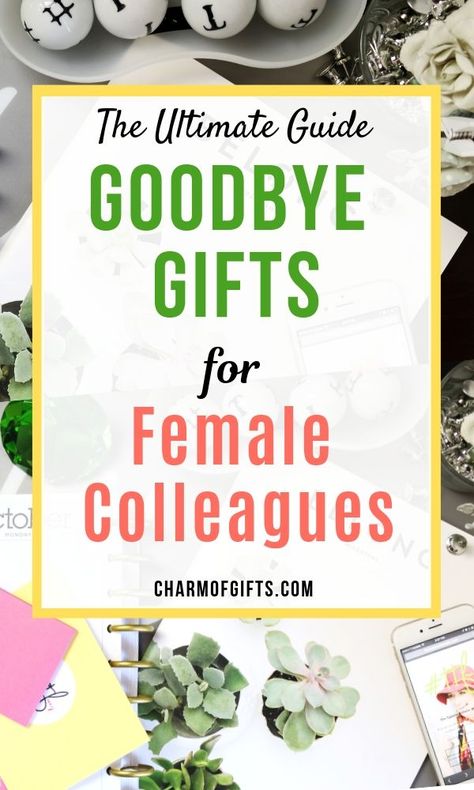 21 Farewell gifts that are thoughtful and will be appreciated. If you were wondering what to get for the Females colleague, check out this list of 21 amazing ideas. Staff Goodbye Gifts, Gifts To Give Coworkers When You Leave, Party For Coworker Leaving, Goodbye Coworker Gift Ideas, Goodbye Ideas For Coworkers, Gifts To Give On Farewell, Cricut Farewell Gifts, Gift Basket Ideas For Coworkers Leaving, Staff Leaving Gift Ideas