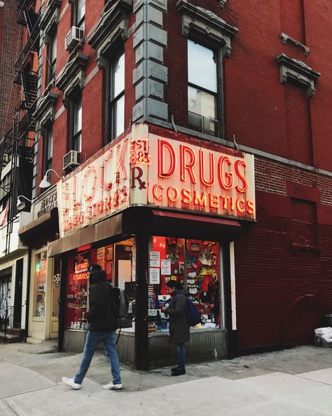 Street Corner Photography, Jaime Aesthetic, Corner Street, Village Photo, Bodega Cat, Chinatown Nyc, Shop Facade, New York Architecture, Village Photos