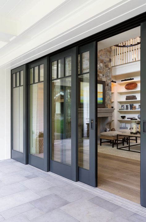 Living Room Sliding Doors, Sliding Doors Exterior, Transitional Decor Bathroom, Door Types, Transitional Decor Bedroom, Transitional Decor Style, French Doors Exterior, Transitional Decor Living Room, Transitional Decor Kitchen