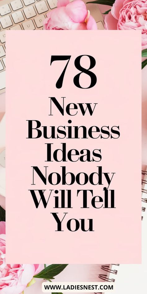 Start a small business from home with one of these 78 business ideas for women. No upfront costs are required, making these ideas ideal for women startups and beginners. Perfect for anyone looking to launch a business without financial risk. Business Ideas For Women, Small Business Ideas Startups, Business Ideas For Beginners Bussines Ideas Unique, Small Business Ideas For 2025, Small Beauty Business Room, Fun Business Ideas For Women, Ideas For New Business, How To Build Your Own Business, Startup Business Plan Ideas, Girls Business Ideas, Inventory Storage Home Business Small Space