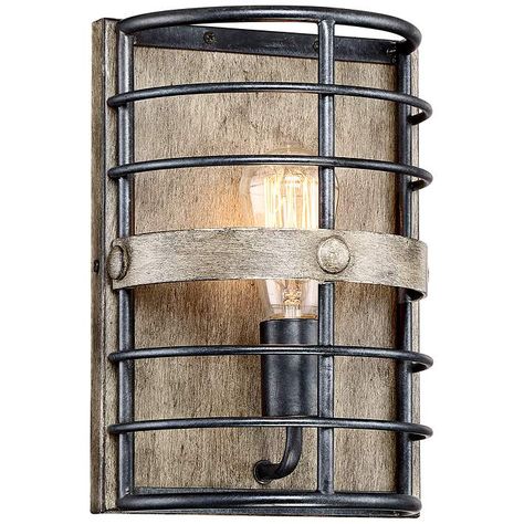 Lexi 11 1/2" High Oil Rubbed Bronze Pocket Wall Sconce - #24H02 | Lamps Plus Farmhouse Wall Lighting, Rustic Wall Lighting, Modern Vanity Lighting, Arch Wall, Farmhouse Light Fixtures, Wall Lighting Design, Nature Inspired Decor, Industrial Wall Lights, Decor Themes