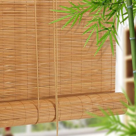 Natural Bamboo Roller Blind, Bamboo Blind, Wooden Roller Blind, Cord Roller Blind, Curtain, Light Filter Blind, Blackout Roller Blind, Privacy Screen, for Teahouse/Restaurant/Garden/Balcony (45 x 100 cm/18 x 39 inches) : Amazon.de: Home & Kitchen Bamboo Roller Blinds, Blind Curtain, Restaurant Garden, Curtain Installation, Diy Furniture Cheap, Bamboo Curtains, Bamboo Blinds, Bamboo Shades, Diy Furniture Hacks