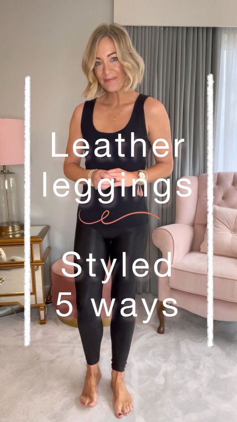 Faux Fur Leggings Outfit, Leather Leggings And Sneakers Outfit, Leather Legging Concert Outfit, Leather Look Leggings Outfit Night, Faux Leather Tights Outfit, Faux Leather Leggings Outfit Midsize, Faux Leather Leggings Outfit Winter 2024, Shimmer Leggings Outfit, Faux Leather Leggings And Chelsea Boots