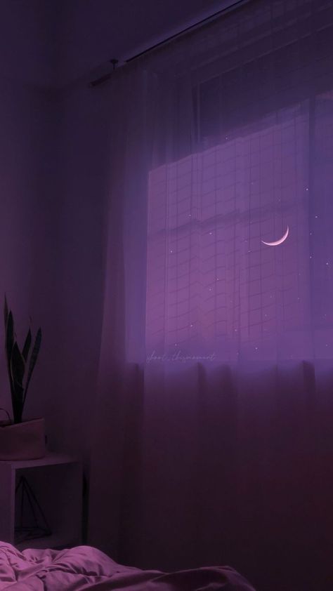 Moon Wallpaper Purple, Pastel Purple Aesthetic Wallpaper, Purple Aesthetic Background, Purple Vibe, Lavender Aesthetic, Dark Purple Aesthetic, Purple Wallpaper Iphone, Minimalist Wallpaper, Dessin Adorable