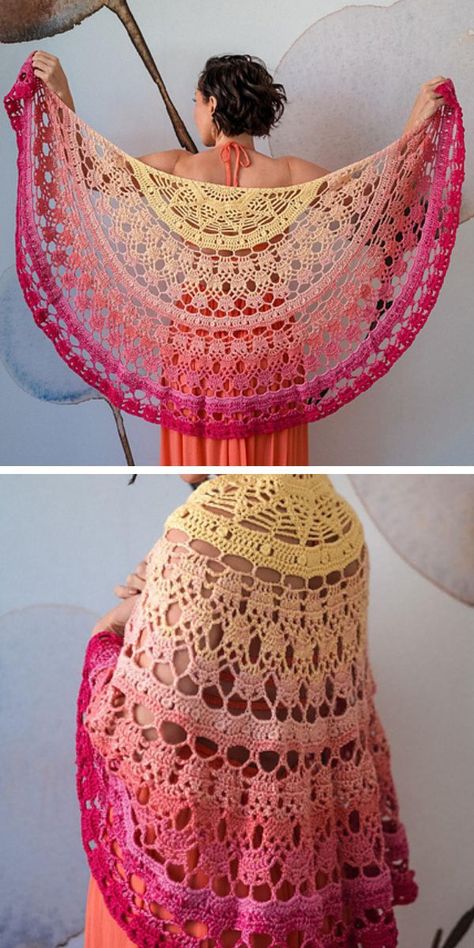 Crochet shawl pattern free