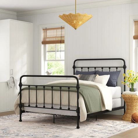 [BIG SALE] Bedroom Upgrades You’ll Love In 2024 | Wayfair Black Iron Bed, Black Iron Beds, Wrought Iron Bed, Coastal Farmhouse Decor, Iron Bed Frame, Bedroom Upgrade, Standard Bed, Iron Bed, Metal Platform Bed