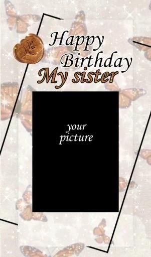 Happy Birthday Sister Collage, Sister Birthday Template Instagram, Happy Birthday Sister Background, Happy Birthday Sister Template, Sister Story Instagram Ideas, Sister Birthday Wishes Videos, Happy Birthday Sister Video, Happy Birthday Sister Instagram Story, Happy Birthday Lovely Sister