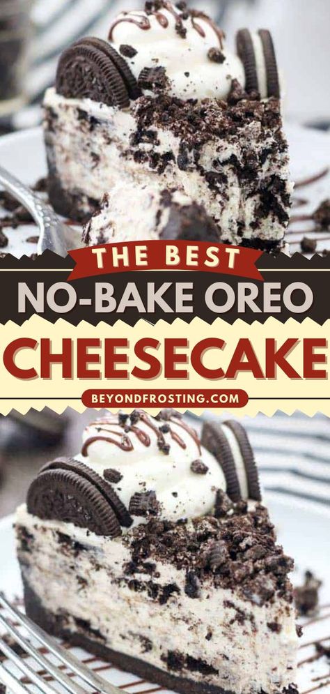 Best No-Bake Oreo Cheesecake, christmas treats, easy desserts Easy Cookies And Cream Cheesecake, Diy Oreo Cheesecake, Oreo Brookie Cheesecake, Easy Dessert Recipes Cheesecake, No Bake Oreo Cheesecake Delight, Quick Oreo Cheesecake, Oreo Cream Cheese Recipes, Oreo Cheesecake Desserts, Oreo Dessert Cheesecake