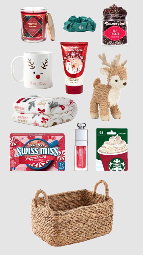 Burr basket Christmas Checklist, Girly Christmas Gifts, Cute Christmas Ideas, Foldable Shopping Bag, Best Gift Baskets, Holiday Baskets, Christmas Dreaming, Christmas Prep, Preppy Christmas