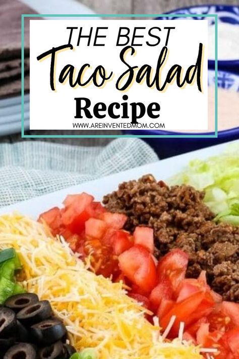 Homemade Taco Salad Recipe Taco Salad Board, Taco Salads Recipes, Easy Taco Salad Recipe Simple, Taco Ingredients List, Recipe For Taco Salad, Best Taco Salad Recipe, The Best Taco Salad Recipe, Homemade Taco Salad, Taco Salad Bar