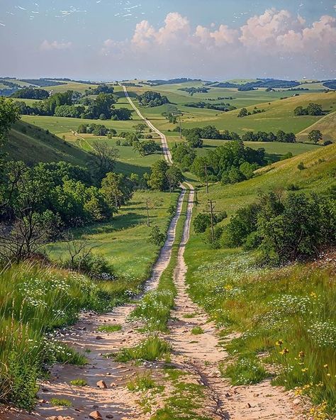 Arte Peculiar, Pretty Landscapes, Dirt Road, Beautiful Locations Nature, Alam Yang Indah, Nature Aesthetic, Fantasy Landscape, Health Wellness, Amazing Nature