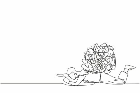 Burden Illustration, Pressure Illustration, Economic Crisis, Single Line Drawing, One Line Drawing, Single Line, Design Vector, Line Drawing, Graphic Illustration