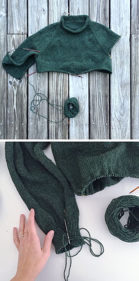 Top Down Knitting, Knitting Hacks, Knitting Help, Seamless Knitting, Knitting Sweaters, Knitting Tutorials, Knitting Instructions, Knitting Tips, Knit Sleeve