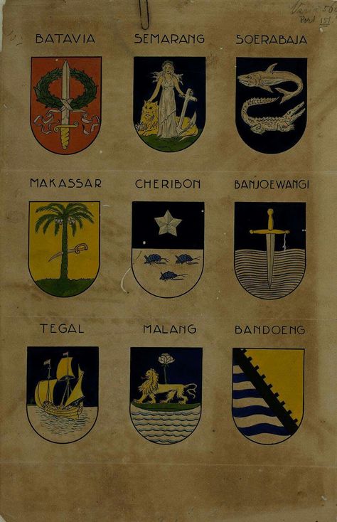 City logo. Sejarah Asia, Sejarah Kuno, Paper Boy, Dutch East Indies, City Logo, East Indies, Study Room Decor, Old Ads, Education Poster