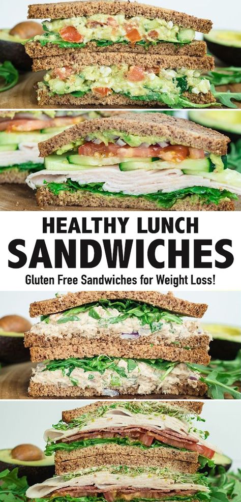 These weight loss sandwich recipes are gluten free, low carb, and a great lunch idea for weight loss! #lunchrecipes #healthylunch #sandwichrecipes #healthysandwich #lowcarblunch Low Carb Sandwiches Ideas, Healthy Lunch Recipes Sandwiches, Gluten Lunch Ideas, Healthy Lunch Ideas For Work Sandwiches, Easy Healthy Lunch Ideas Gluten Free, Gut Healthy Sandwich, Easy Healthy Lunch Sandwiches, Good Sandwiches Recipes Healthy, Sandwich Recipes School Lunch