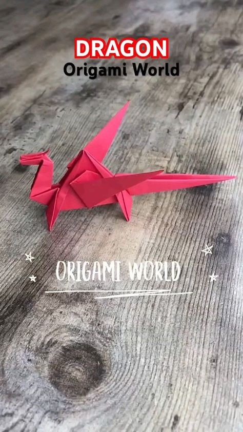 ORIGAMI WORLD DRAGON ORIGAMI TUTORIAL How To Make An Origami Dragon, Dnd Origami, How To Fold Origami, Paper Origami Tutorial, Origami Art Tutorial, Dragon Origami Easy, How To Make A Paper Dragon, Paper Dragon Tutorial, Origami Dragon Tutorial