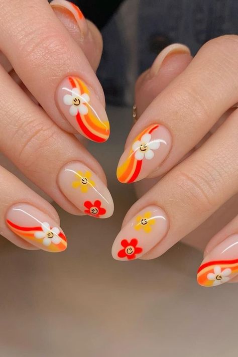 #nails #nailart #nailsofinstagram #manicure #nailsoftheday #frenchtips #greennails #beauty #nail #nailsart #nailsdesign #nailsonfleek #naildesign #acrylicnails #nailstagram #nailtech #naildesigns #nailstyle #instanails #nailartist #nailsnailsnails #nailpolish #love #nailinspo #nailswag #pointnails #gelpolish #fancyfrenchtips #nailart #colourfulnails August Nails, Unghie Nail Art, Cute Simple Nails, Summery Nails, Her Nails, Cute Gel Nails, Nail Swag, Funky Nails, Nail Art Inspiration