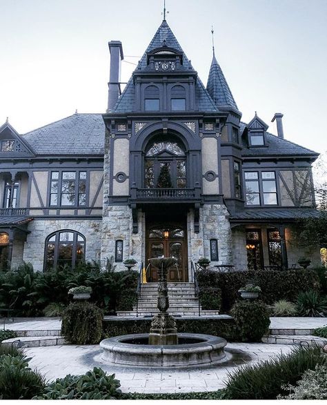 Pin by Zoe Wood on • Sanctuary • | Gothic house, Architecture house,  Victorian homes Victorian Homes Garden, Victorian Gothic Exterior, Victorian Homes Exterior Gothic, Gothic Victorian House Aesthetic, Mysterious House Aesthetic, Gothic Dream House, Gothic House Architecture, Gothic Architecture House Exterior, Gothic Houses Victorian