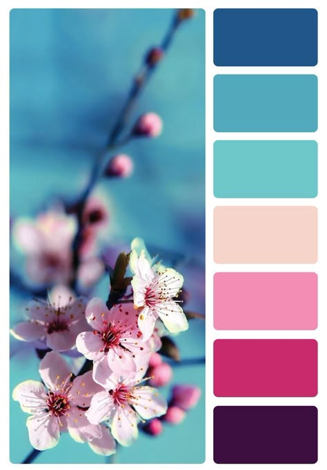 Cool Jewel Tone Color Palette, Seafoam Color Scheme, Pink Purple Blue Yellow Color Palette, Pink And Blue Color Palette, Color Schemes Colour Palettes, Color Palette Pink, Color Palate, Blue Colour Palette, Color Palette Design