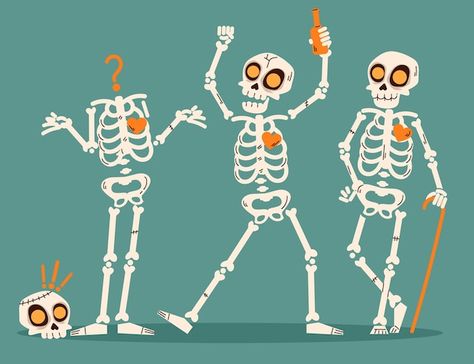 Skeleton Photo, Skeleton Illustration, Halloween Vector, Funny Skeleton, Font Graphic, Halloween Sweater, Funny Wallpaper, Spooky Decor, Vector Hand