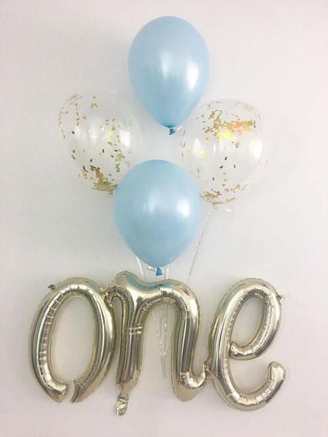 Boys 1st Birthday Cake, Prince Birthday Party, First Birthday Balloons, Boys First Birthday Party Ideas, Gold First Birthday, Boys 1st Birthday Party Ideas, Baby Boy 1st Birthday Party, Birthday One, Baby Boy First Birthday