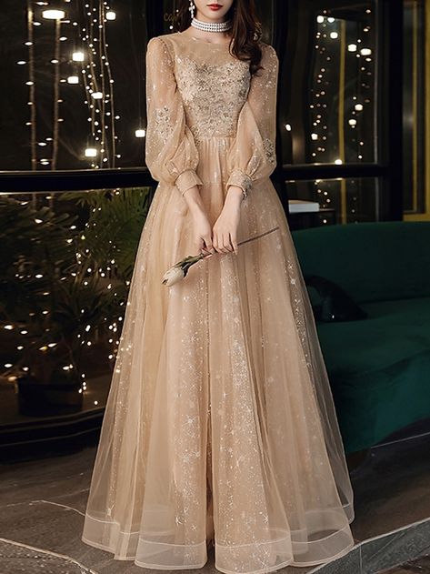 Prom Dresses Long Sleves, Prom Dresses With Full Sleeves, Sleve Prom Dresses, Sleeved Prom Dresses Long, Lace Sleve Prom Dresses, Prom Dresses With Sleeves Modest, Modern Prom Dresses Veaul, Stunning Prom Dresses Modest, Luxury Pre-draped Gown For Prom Season