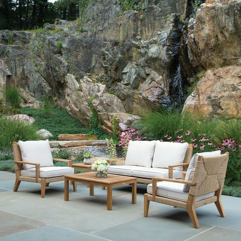 Modern Prairie, Elegant Outdoor Furniture, Teak Patio Furniture, Furniture Website, Outdoor Furniture Design, Modern Outdoor Furniture, Teak Outdoor, Lounge Chair Outdoor, Modern Outdoor