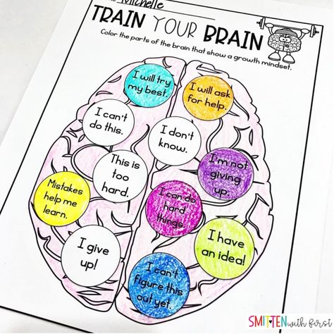 Growth Mindset activities Mindfulness Activities 3rd Grade, Free Growth Mindset Activities, Growth Mindset Games Middle School, Rosie's Glasses Activity, Growth Mindset Lessons Elementary, Growth Mindset For Kindergarten, Begin With The End In Mind Activities, Social Skills Crafts, Socioemotional Activities For Kids