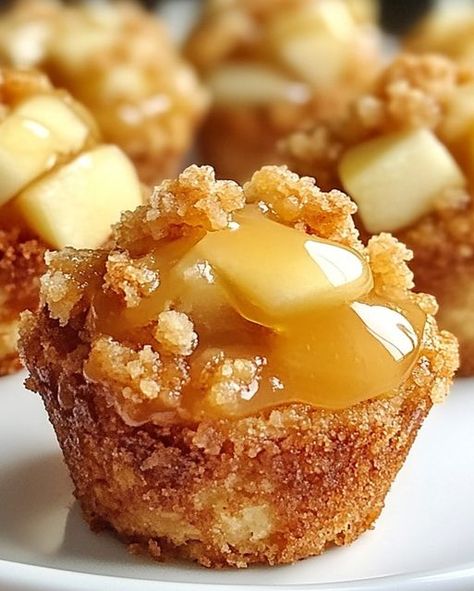 Avani Recipes | Apple Crisp Bites 😍 | Facebook Apple Crisp Bites, Recipe For Apple Crisp, Blueberry Yogurt Cake, Cake Roll Recipes, Strawberry Shortcake Recipes, Apple Dessert Recipes, Apple Crisp Recipes, Pecan Pie Recipe, Peanut Butter Brownies