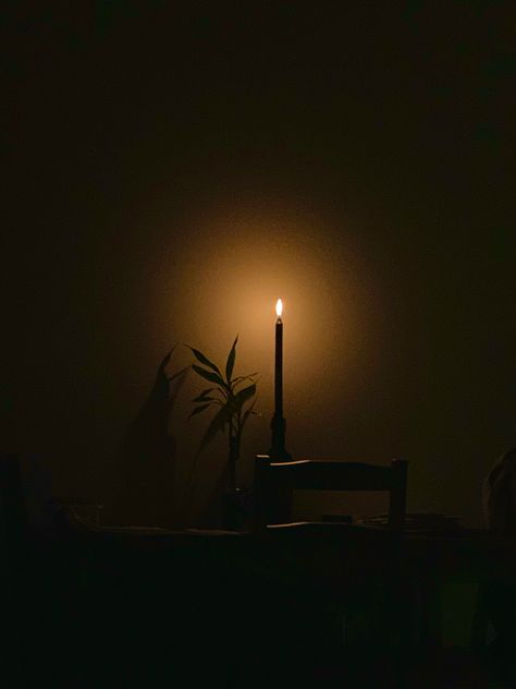 Black Candle in the Dark Lamp Dark Aesthetic, Candle In A Dark Room, Moody Candle Aesthetic, Dark Room With Candles, Tortured Artist Aesthetic, Candle Light Wallpaper, Candle Aesthetic Cozy Dark, Dark Candle Aesthetic, Black Candle Aesthetic