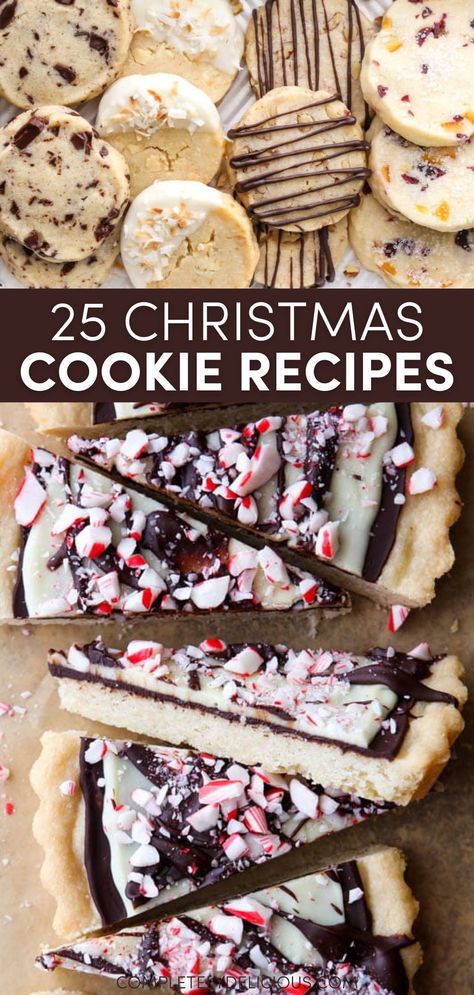 Looking for the perfect cookie to bake this holiday season? Get inspired with 25 Christmas cookie recipes everyone is sure to love, plus some of the best cookie tips! | christmas cookie recipes | best christmas cookies | best christmas cookie recipe | christmas cookie inspiration | how to make the best christmas cookies | christmas cookie ideas | favorite christmas oookies | best christmas cookies recipes popular | best christmas cookis ever | christmas cookie exchange recipes | holiday cookies Best Xmas Cookies Recipes, Must Make Christmas Cookies, Best Cookie Press Recipes, Break And Bake Cookie Ideas, Best Cookies To Ship, Cookie Flavours Ideas, Best Cookie Exchange Recipes, Decorate Store Bought Cookies, Best Christmas Cookies Easy