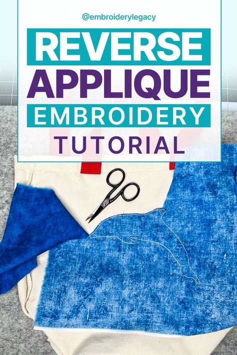 Learn how to do reverse applique embroidery with our easy tutorial! This technique adds unique texture and depth to your garments. Find designs and follow our step-by-step guide for amazing results. Reverse Applique Designs, Reverse Applique Tutorial, Machine Applique Tutorials, Machine Embroidery Tutorials, Applique Tutorial, Reverse Applique, Embroidery Tutorial, Hand Embroidery Projects, Embroidery Sweatshirt