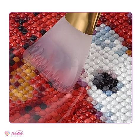 How to Seal A Diamond Painting – Heartful Diamonds Sealing Diamond Art, How To Frame Diamond Painting, How To Hang Diamond Painting, How To Seal Diamond Painting, What To Do With Left Over Diamond Painting Beads, Cute Garden Ideas, Diamond Painting Extra Beads, Diy Gem, Brush Type