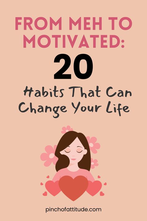 💫 Looking to boost your mood and productivity? It’s time to sprinkle a little self-improvement into your day with some healthy habits motivation! Whether it's journaling or a simple stretch, these daily routine habits will better your life in ways you didn’t see coming. 💖 #SelfImprovementTips #LifeChangingHabits #HealthyHabitsMotivation #DailyRoutineHabits #BetterYourLife Daily Habits To Improve Your Life, Habits Motivation, Daily Routine Habits, Better Your Life, Healthy Habits Motivation, Small Habits, Tiny Habit, Life Changing Habits, Boost Your Mood