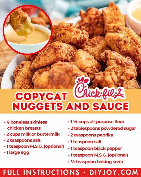 Chik Fil A Recipes, Copycat Chickfila Grilled Nuggets, Takeout Copycat Recipes, Chick Fil A Copycat Nuggets, Diy Chick Fil A Nuggets, Fastfood Copycat Recipe, Homemade Chick Fil A Nuggets, Chick Fila Copycat Recipe, Chickfila Nuggets Recipe