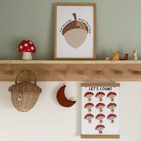 Kids Decor • Nursery Prints on Instagram: "Woodland prints 🍄🍂🍁 . . #woodlandnursery #nurseryprints #nurserywallart #kidsprints #kidswallart #kidsposters #mumsinbusiness #mumssupportingmums #mumsofinstagramuk #mumsofinsta #kidsroomdecor #woodlandtheme #kidsroomstyling #playroomprints #woodlanddecor #playroominspo #kidsroominspo #kidsroomideas #scandikidsroom #scandikidsprints #woodlandthemenursery #mumlife #mumsuk #homeinspo #kidsroominspo #forestnursery #playroomstyling #newprints #woodlandpr Mushroom Garden Nursery, Woodland Mushroom Nursery, Mushroom Kids Room, Mushroom Forest Nursery, Mushroom Nursery Theme, Toadstool Nursery, Mushroom Nursery Decor, Mushroom Themed Nursery, Mushroom Baby Nursery